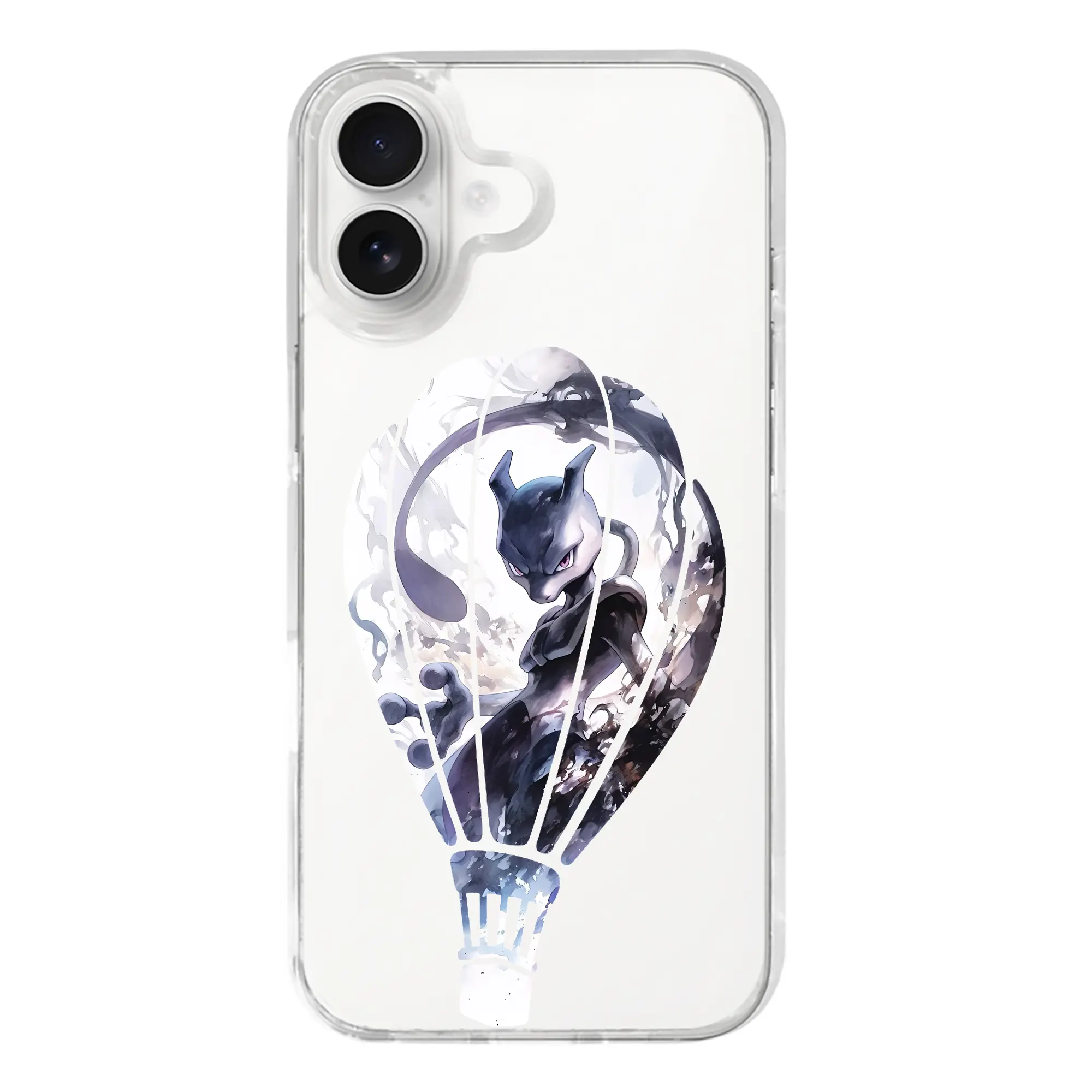 ポケモン グッズ,ミュウツー - iPhone 17シリーズ 透明スマホケース – 薄型・耐衝撃・精密フィット保護カバー